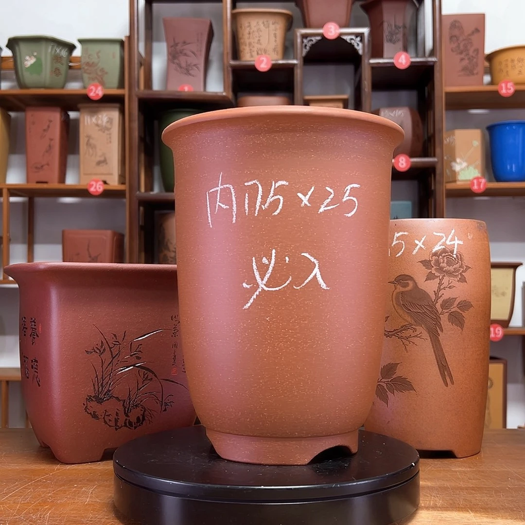 花盆紫砂周之夏精品紫砂花盆