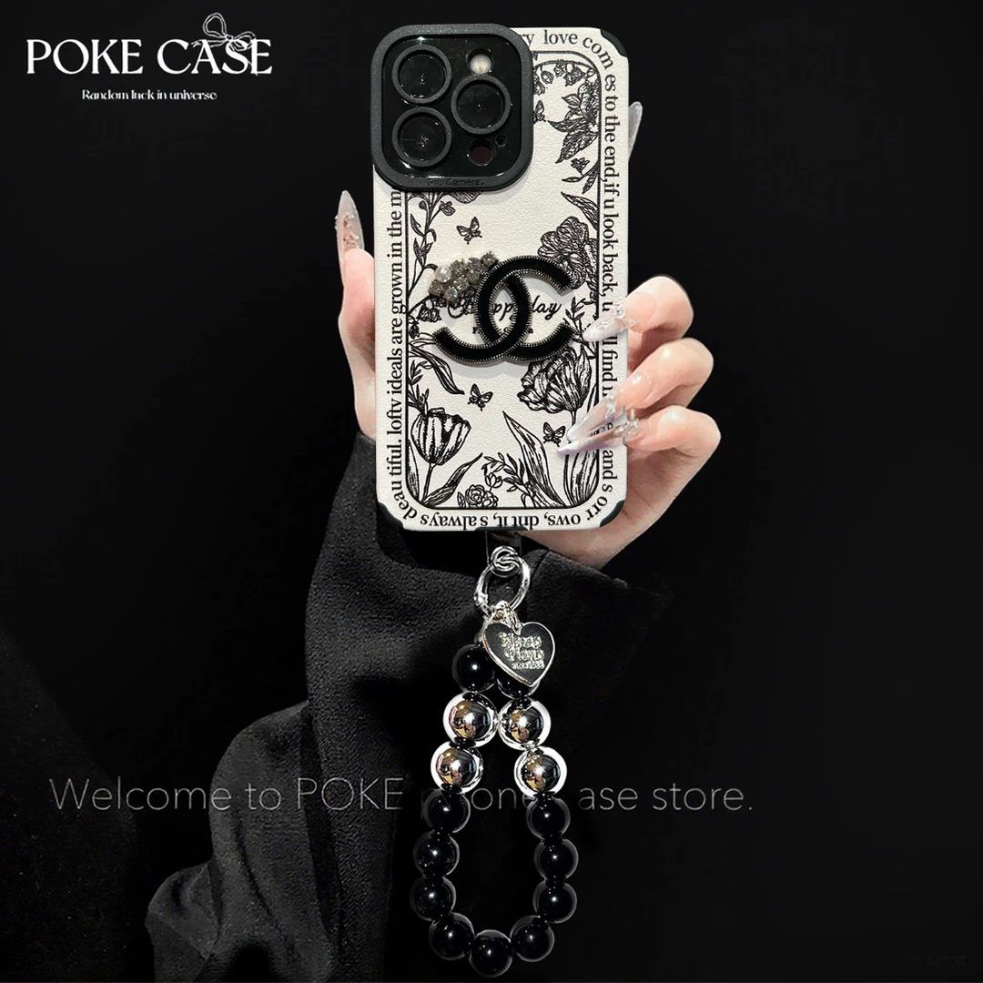 轻奢高级瞳眼小羊皮适用苹果16华为vivo小米oppo手链手机壳女