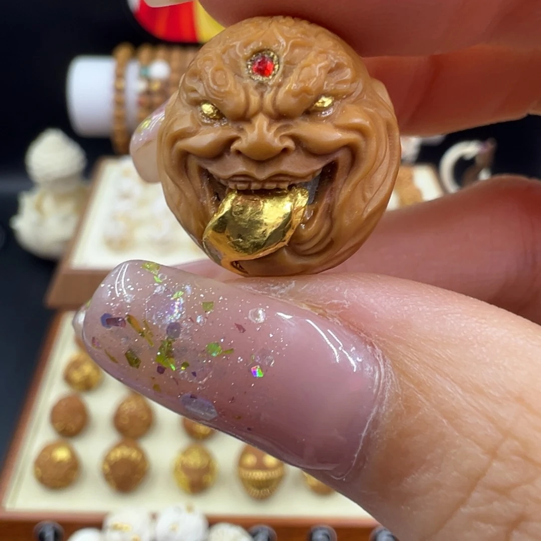 猴头核桃吊坠单颗