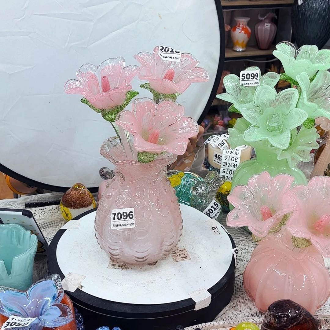 3花1瓶 家悦琉璃工艺品