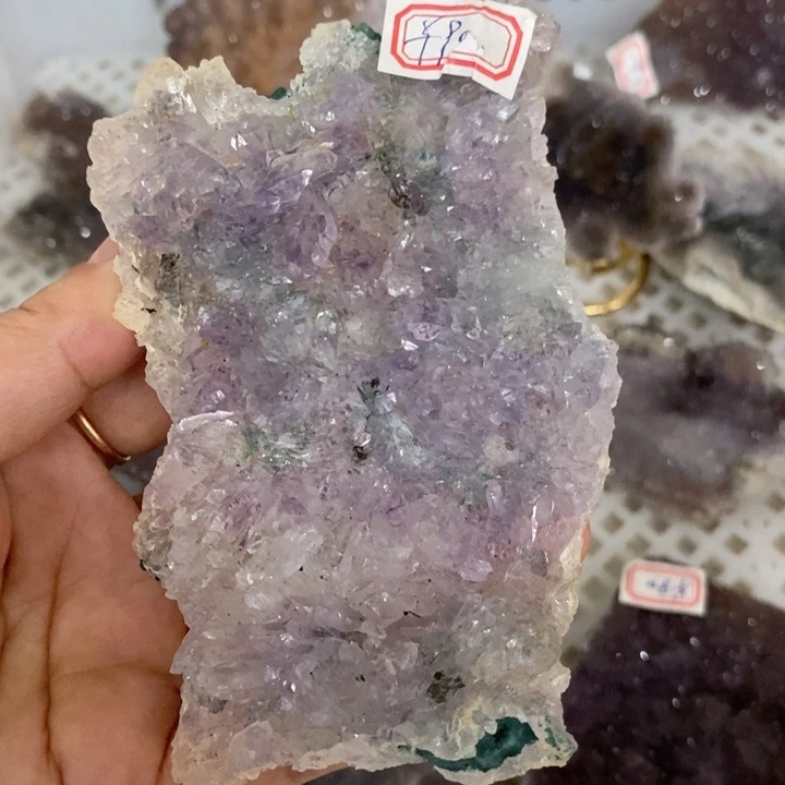 未镶嵌紫晶珠宝半成品