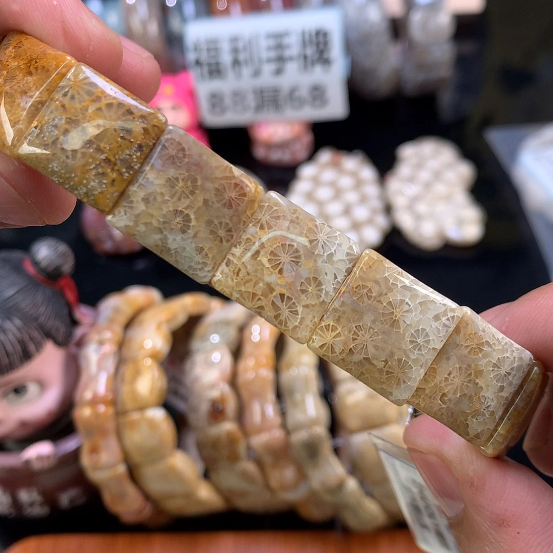【闪购商品】颈饰未镶嵌硅化珊瑚（珊瑚玉）23号蕾丝花花