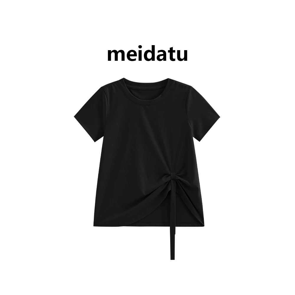 美哒兔（破价款）温柔风不规则系带上衣（小个子版）CK1196-27Q