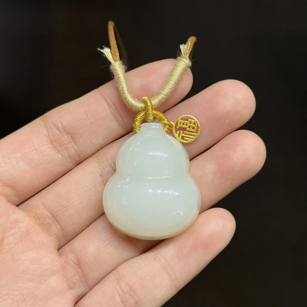 和田玉颈饰未镶嵌葫芦静妃多样性拍一发一