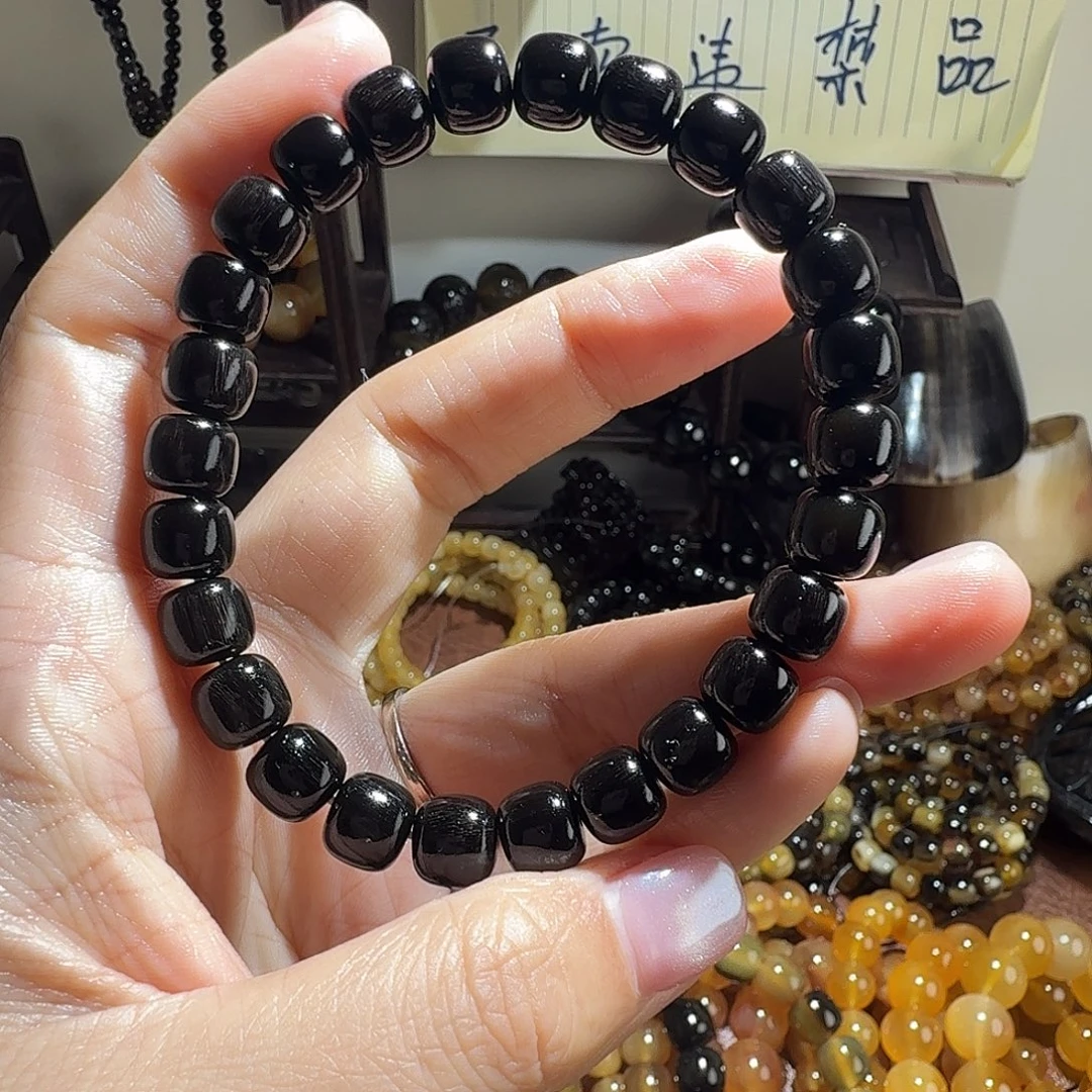 用***1驴蹄子9✖️8纯黑色手串