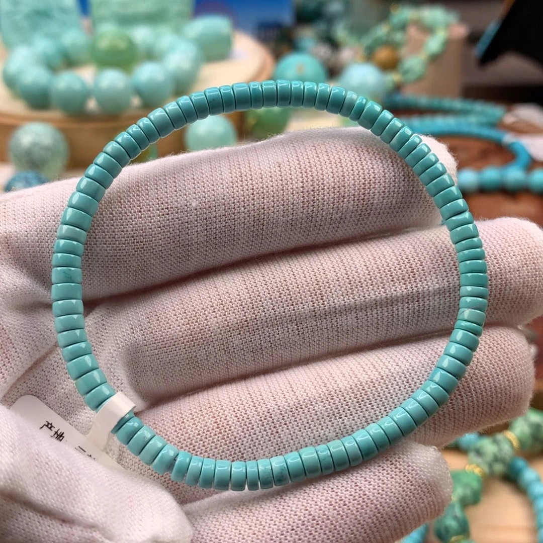 绿松石未镶嵌珠宝奇石4.1mm