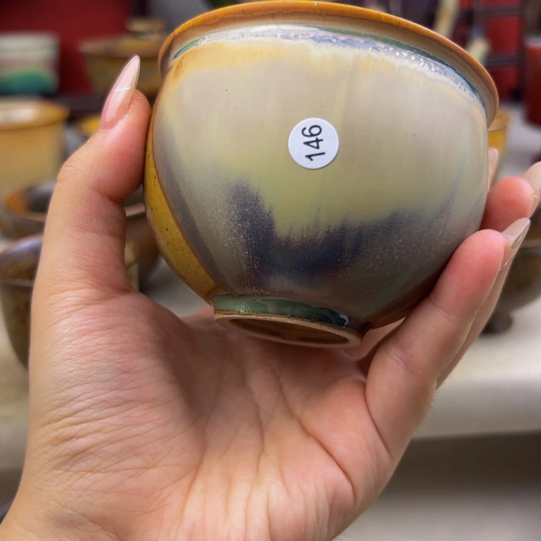 杯纯手工柴烧主人杯