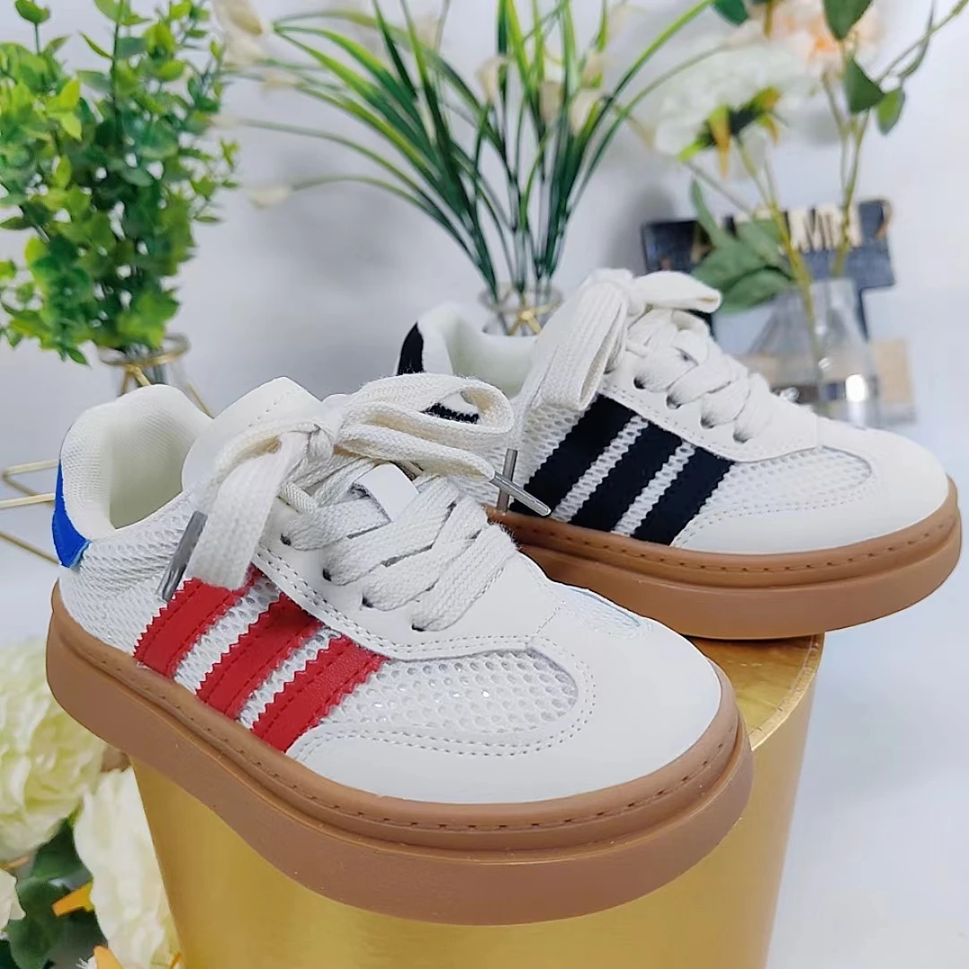 大嫂精选儿童板鞋2025夏季新款网面透气女童休闲鞋韩版百搭男童鞋