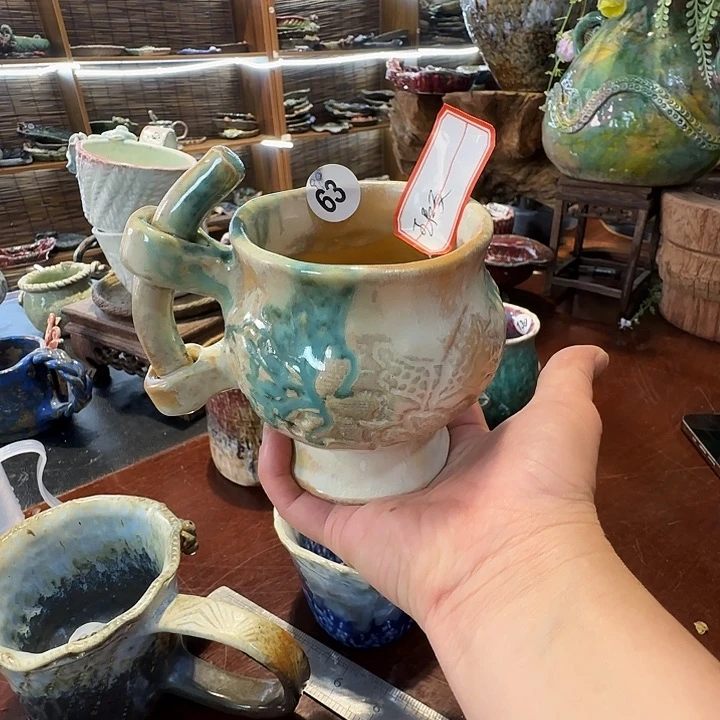 糯****异型纯手工咖啡杯盘碗