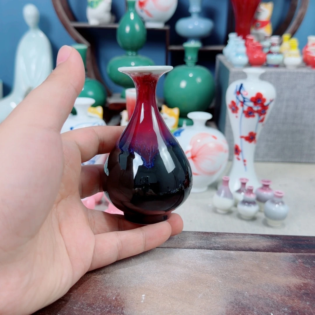 陶瓷手工小花器摆件