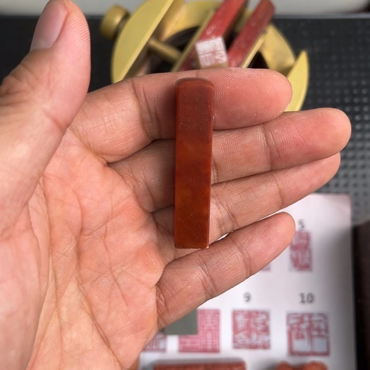 A****寿山石印石现场纯手工定制制作精美