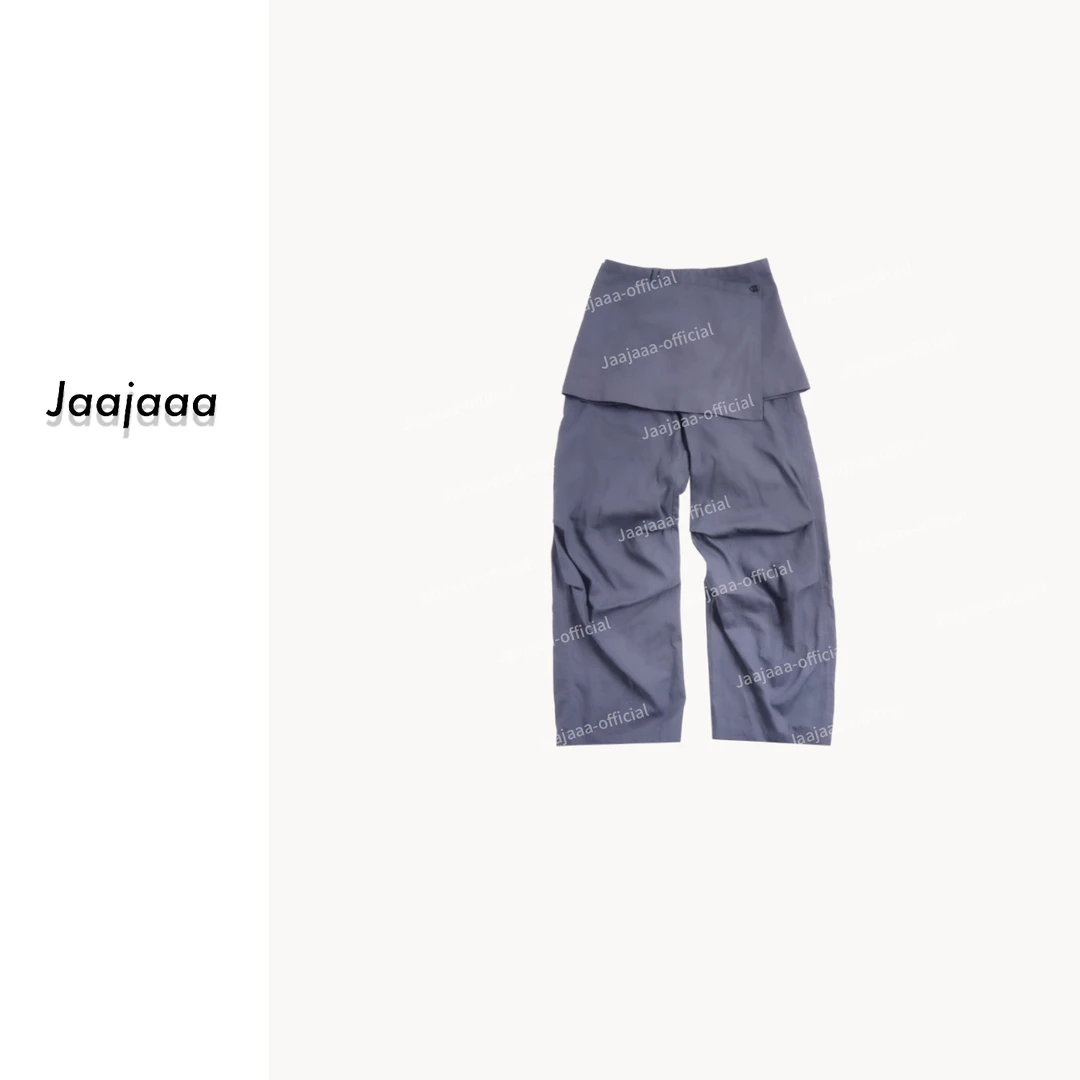 Jaajaaa像素晚风  小众设计宽松百搭屁帘休闲裤FXEG