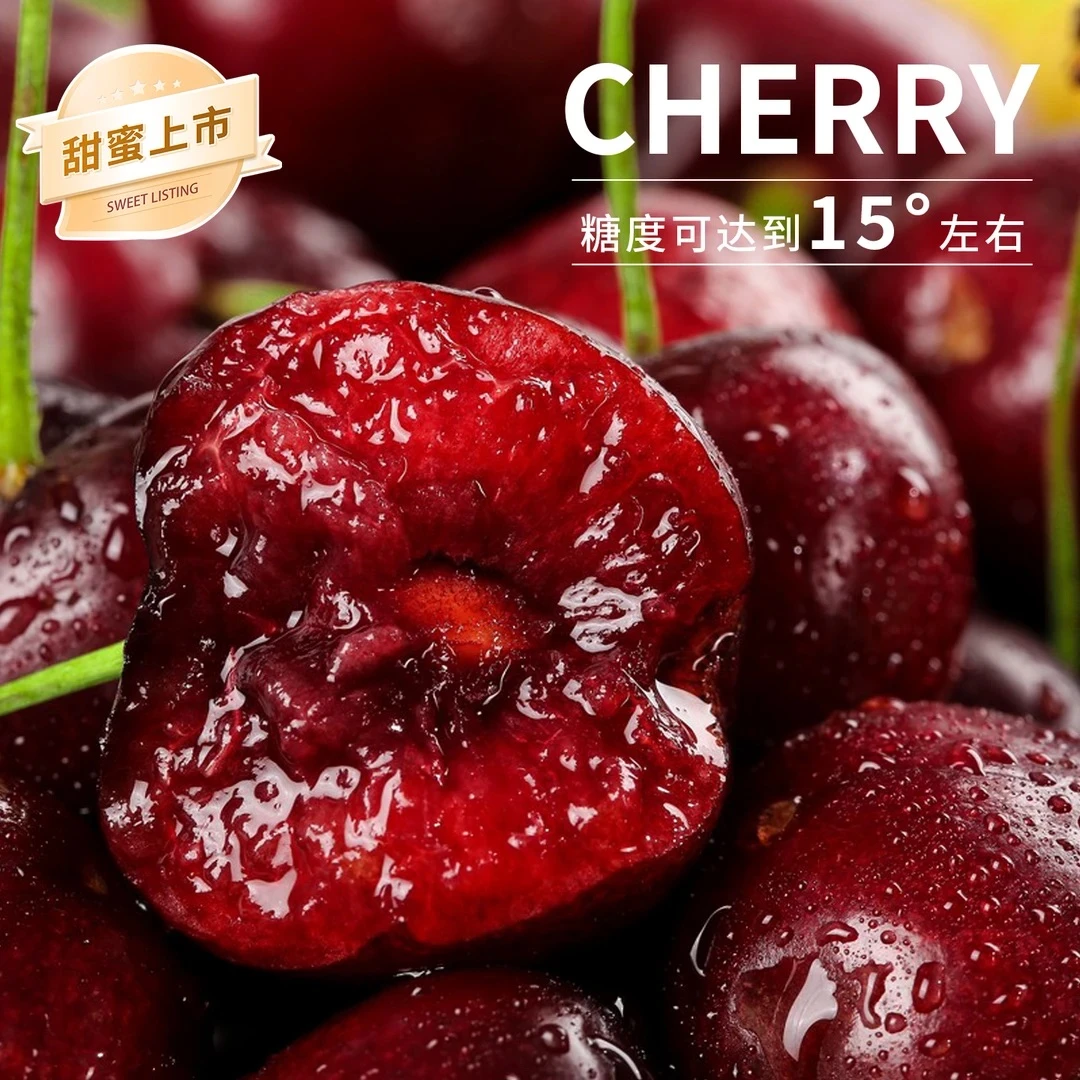 DD智利进口桑提娜车厘子水果孕妇整箱樱桃2 - 4J内附果径卡空运