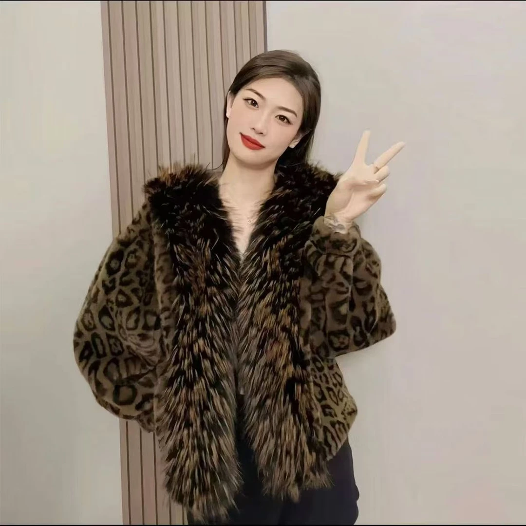 柔软保暖舒适百搭貂绒外套妈妈穿轻便时尚620