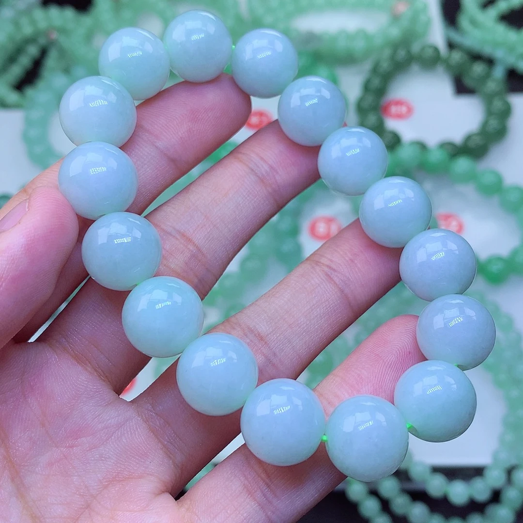 翡翠未镶嵌毛衣链卡13
