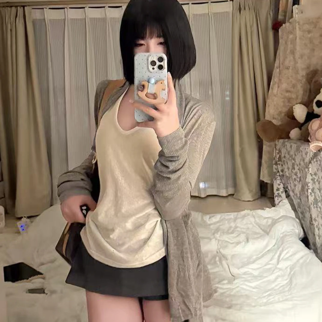 【反骨ZAI】白色内搭无袖上衣#09307