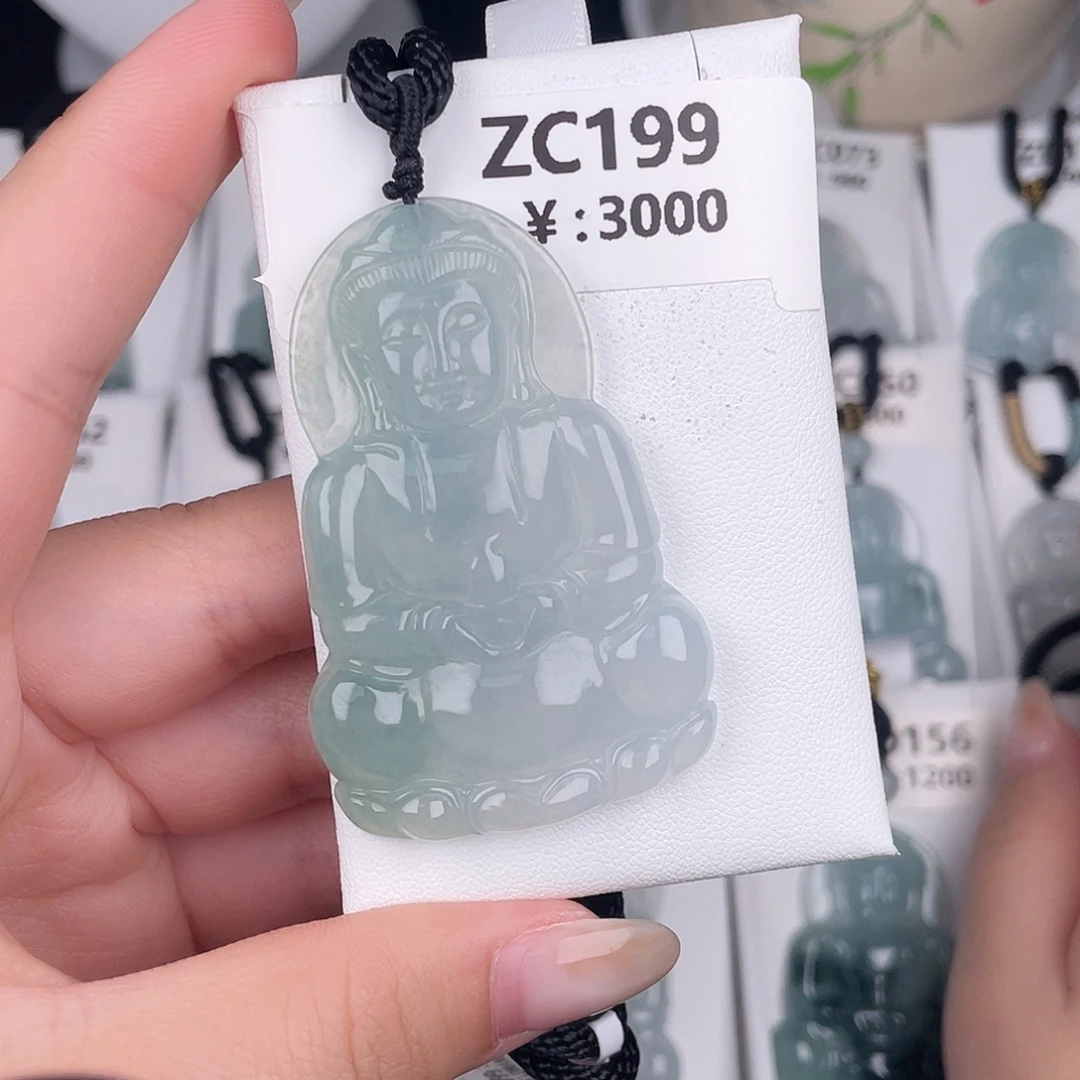 翡翠未镶嵌颈饰zc199