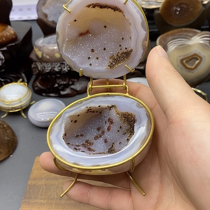 紫晶未镶嵌摆件聚宝盆