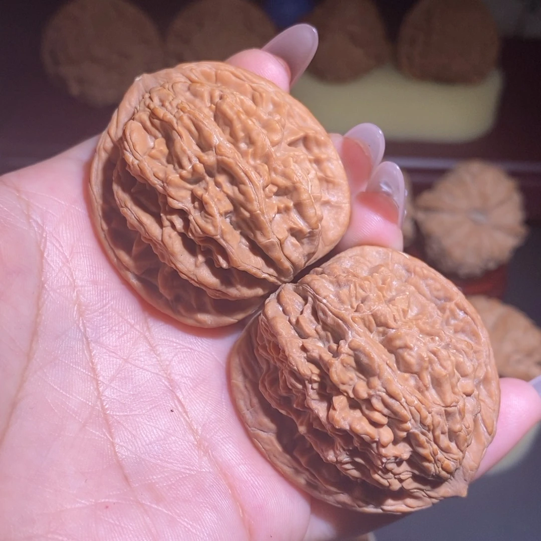 把件文玩核桃全品麦穗虎头43.5
