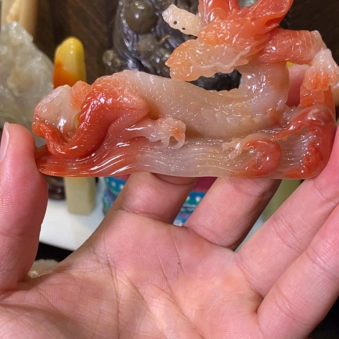 寿山石印石老挝石。笔架