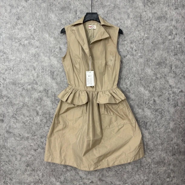 95新 Prada/普拉达 Prada卡其色连衣裙