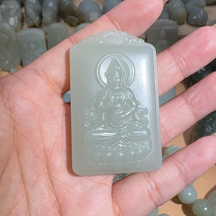 和田玉未镶嵌挂件