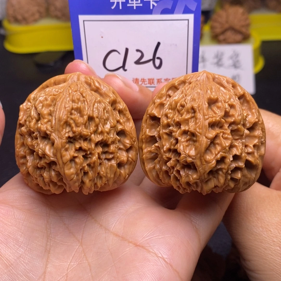 桃核把件45南疆石c126