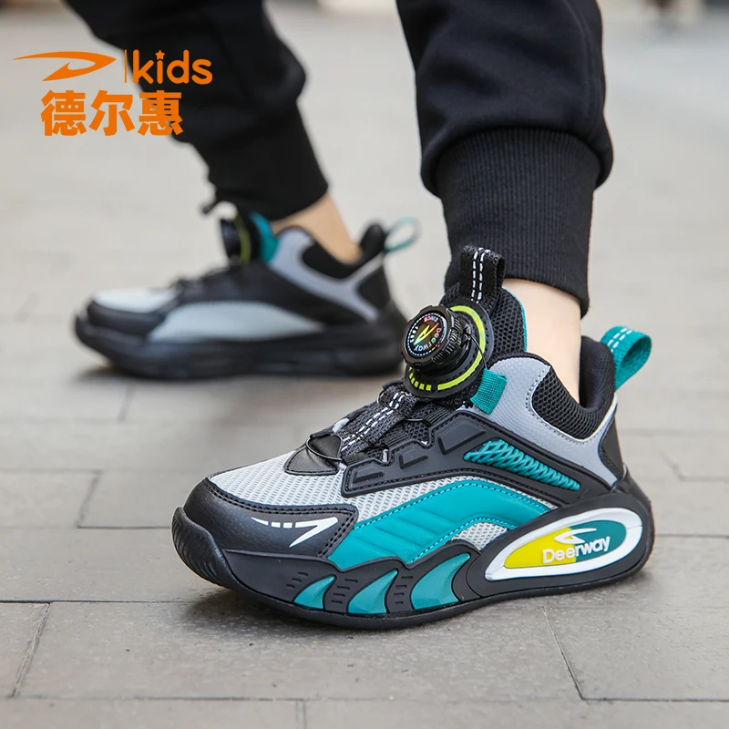 德尔惠童鞋儿童运动鞋男童网鞋春秋季新款女孩子小学生休闲跑步鞋