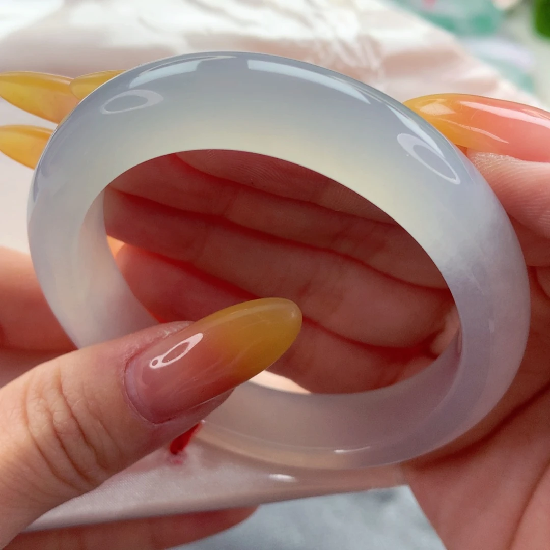 未镶嵌手镯翡翠9917纯净荔枝冻53贵妃