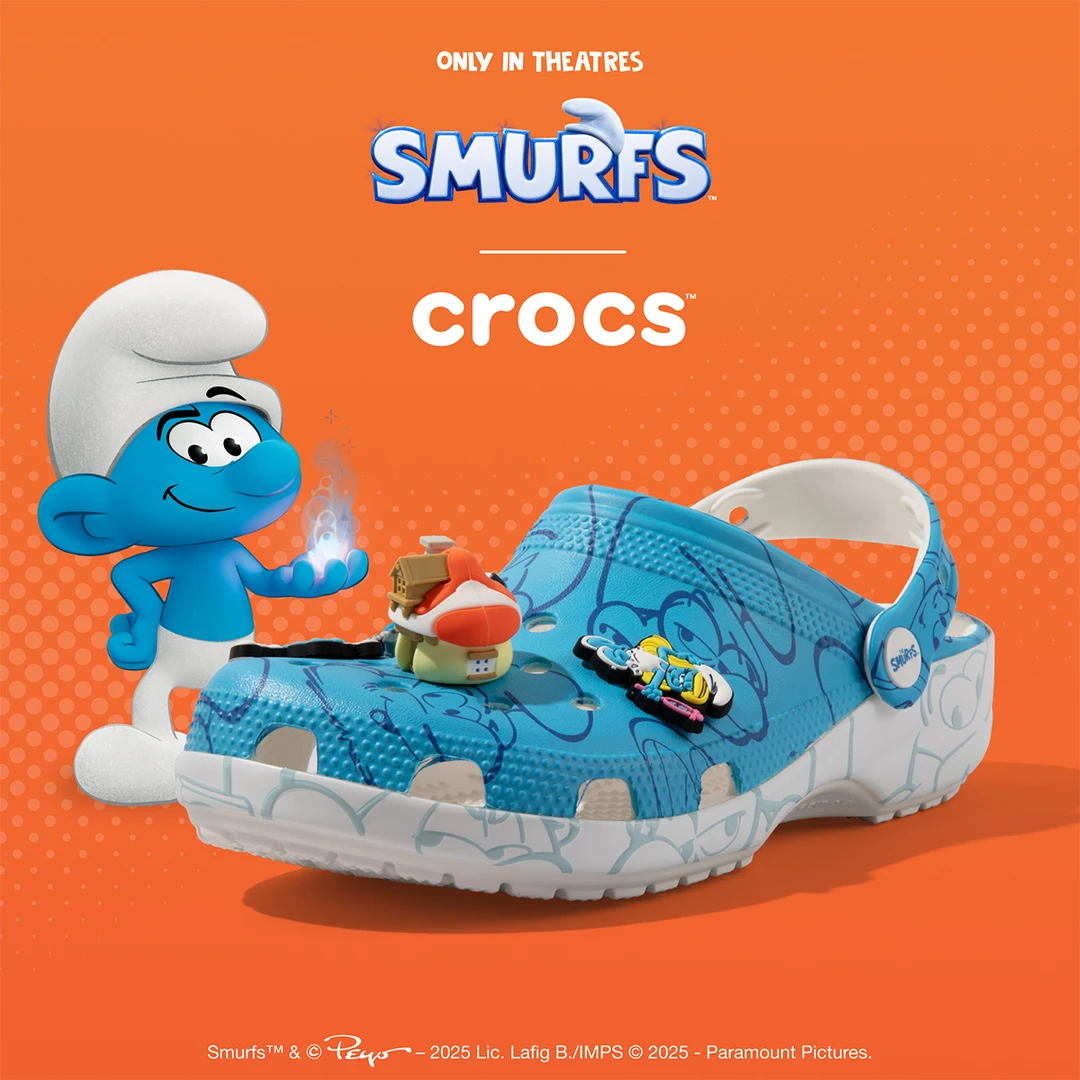 CROCS/卡骆驰【蓝精灵经典洞洞鞋】联名儿童休闲沙滩鞋|210821