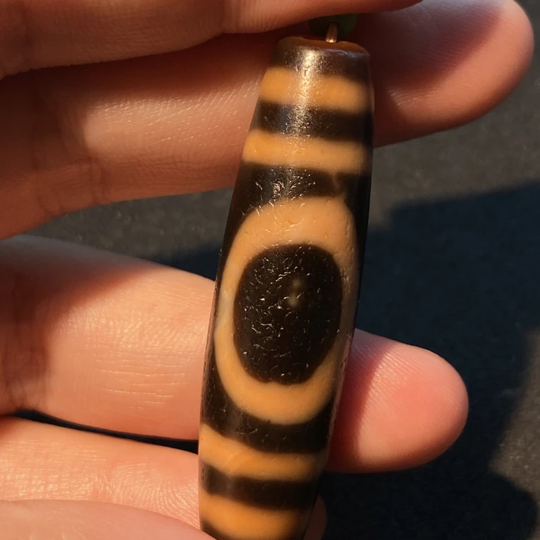 小卢手工红肉天地天珠带绳