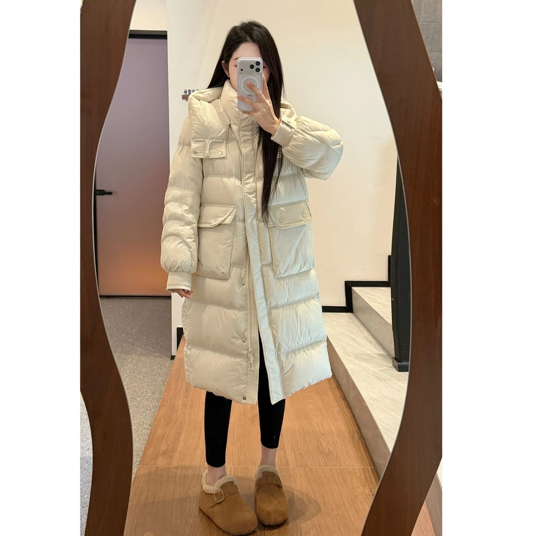 宿慕SUMU2025新款冬季时尚尚女士连帽泡芙加厚羽绒服24Y113