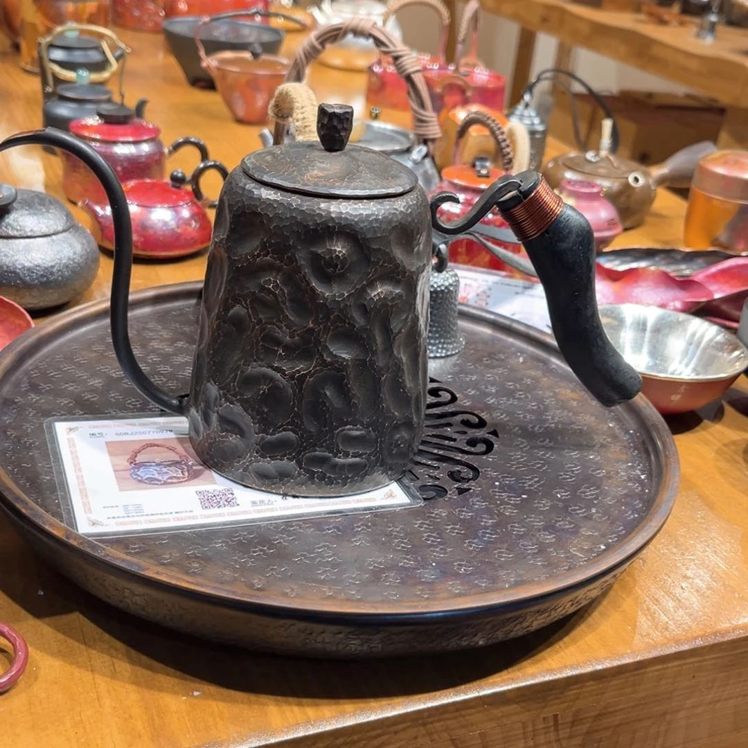 秋*复古咖啡壶手工锻打工艺