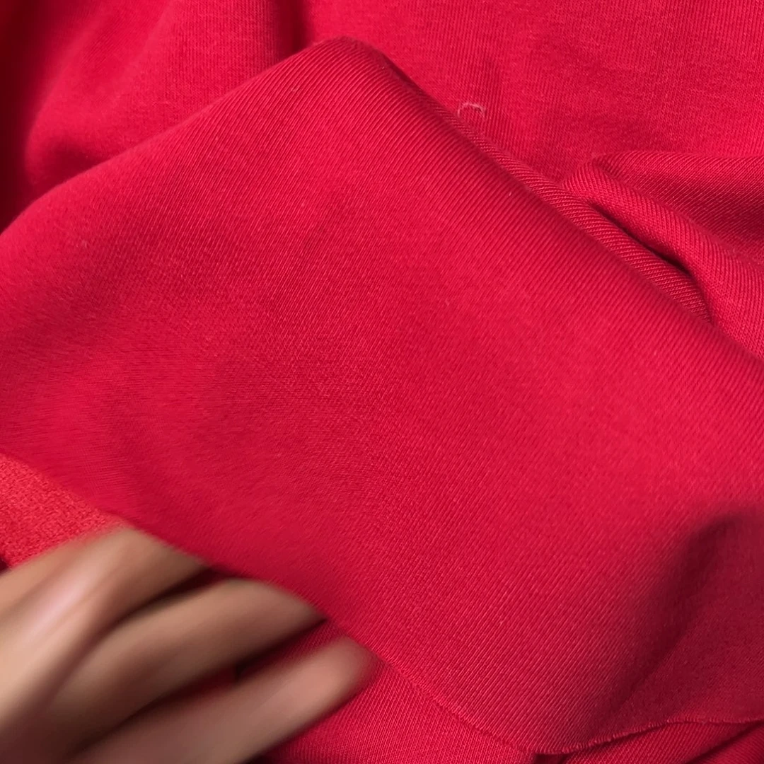 瑕疵中国红卫衣加绒➕螺纹