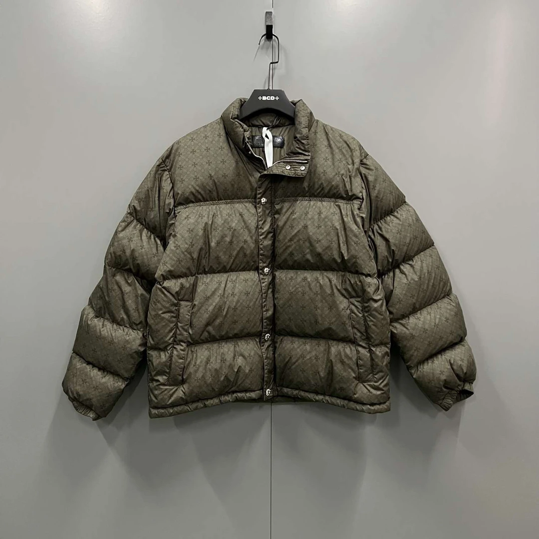 99新 Chrome Hearts/克罗心 十字花满印羽绒服 XL码/bc011195