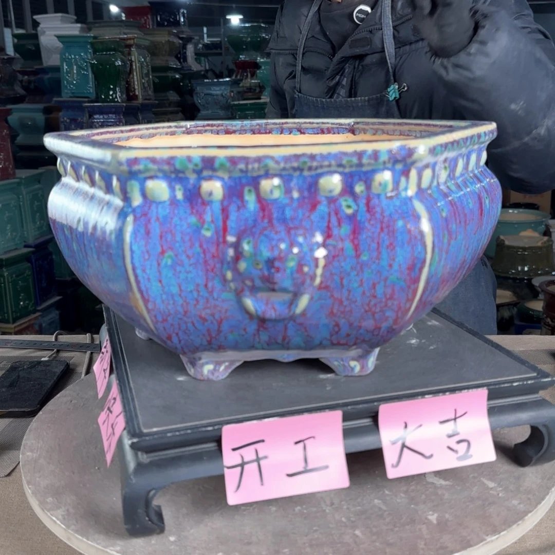 一风堂石湾花盆。微瑕
