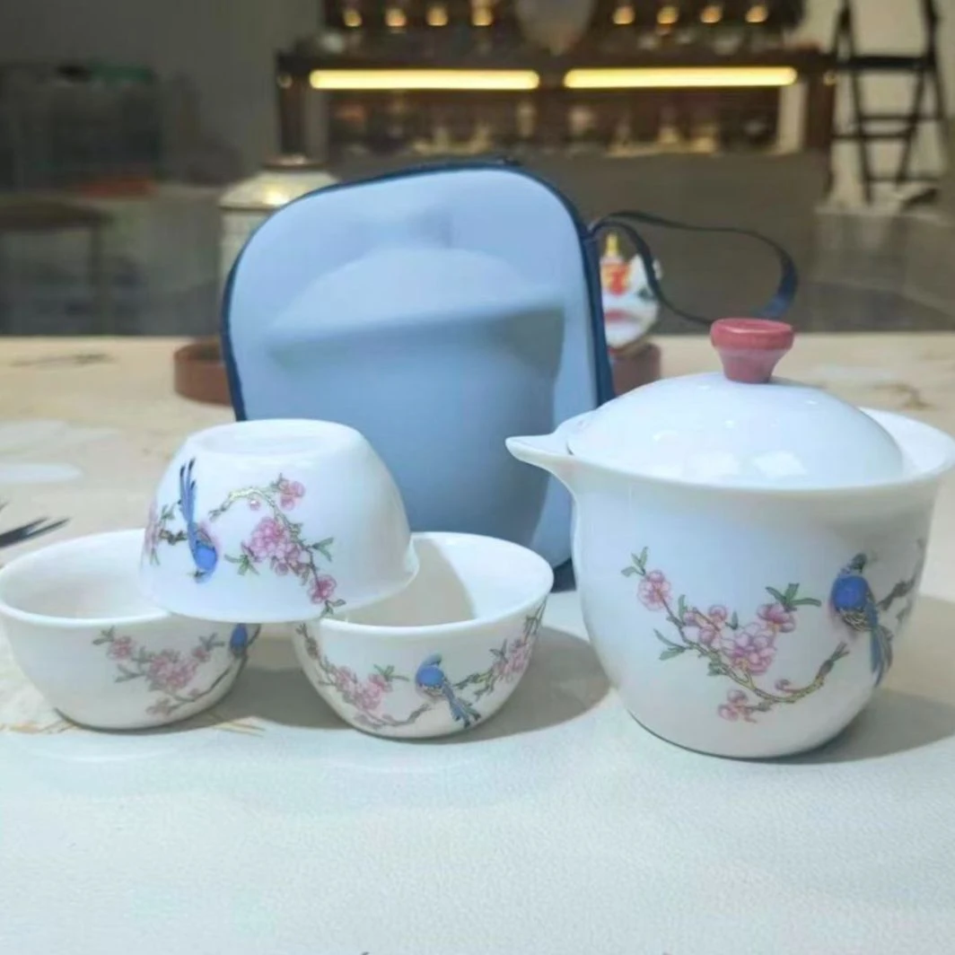 羊脂玉（喜上眉梢）手抓旅行快客（红木粒）    6333   （直播）