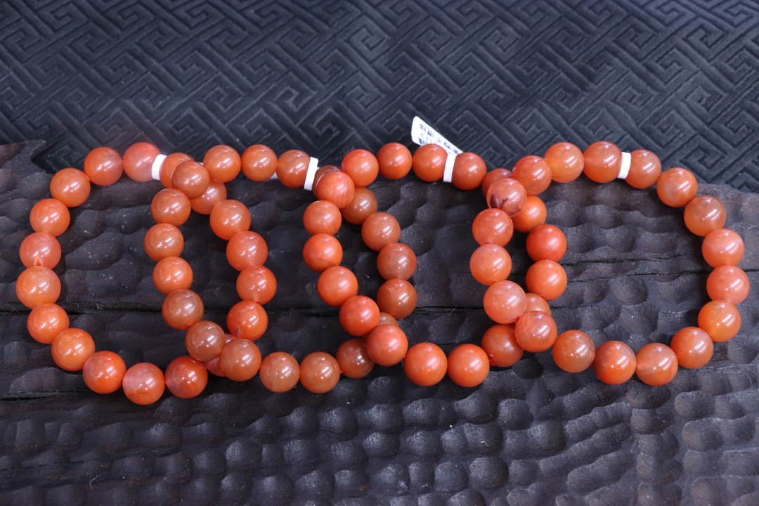 原矿无优化天然南红东山大水沟单圈10mm左右随机发一件有纹慎拍