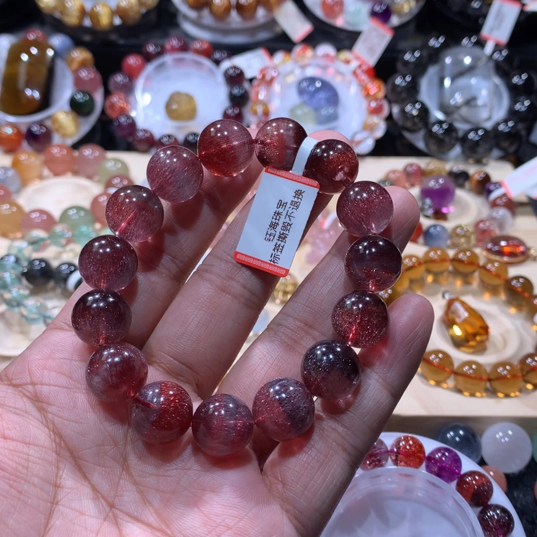 未镶嵌水晶手链红超手链14