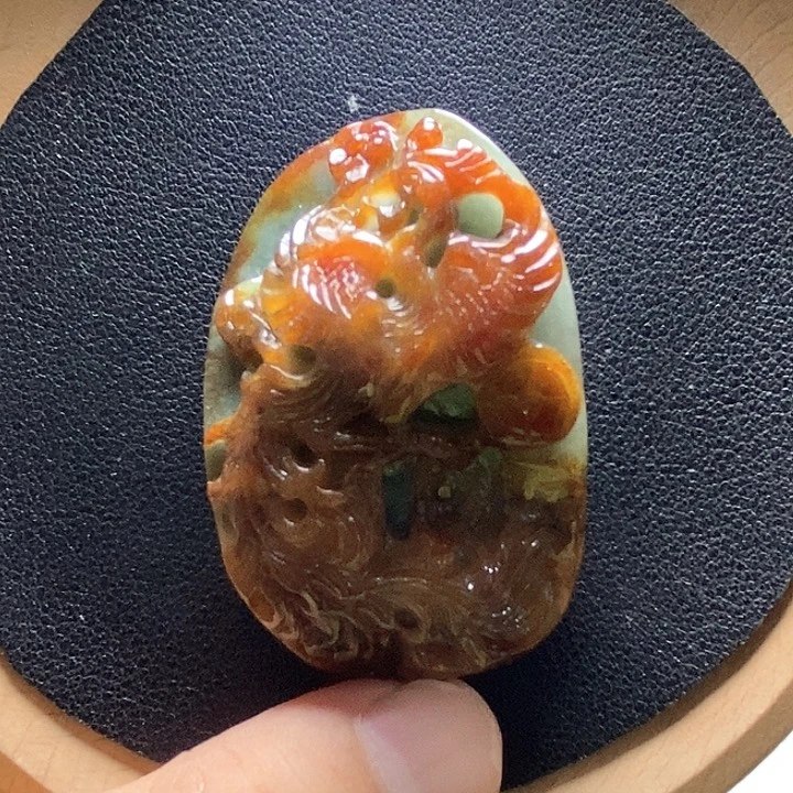 运***程颈饰未镶嵌翡翠翡翠a货