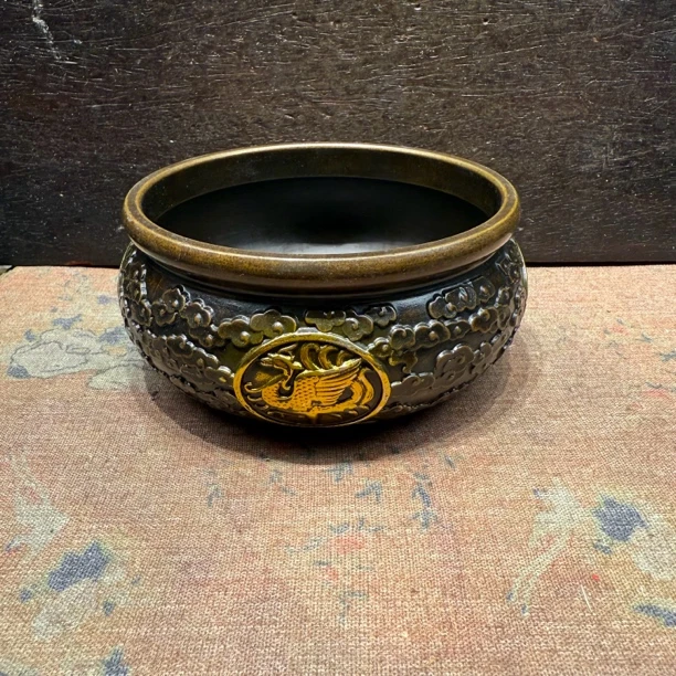 【闪购链接】铜四大神兽聚宝盆摆件