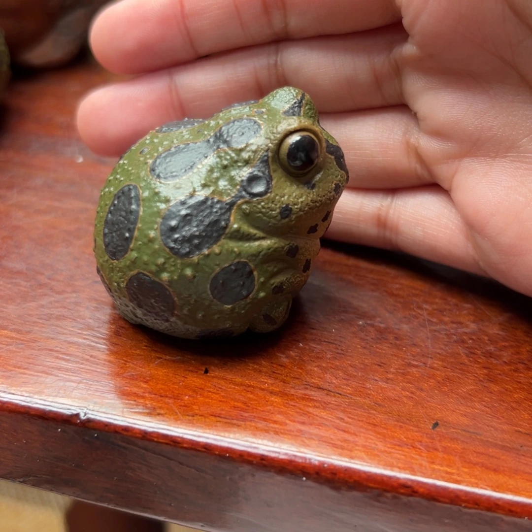 茶宠紫砂绿蛙豆紫砂紫砂紫砂