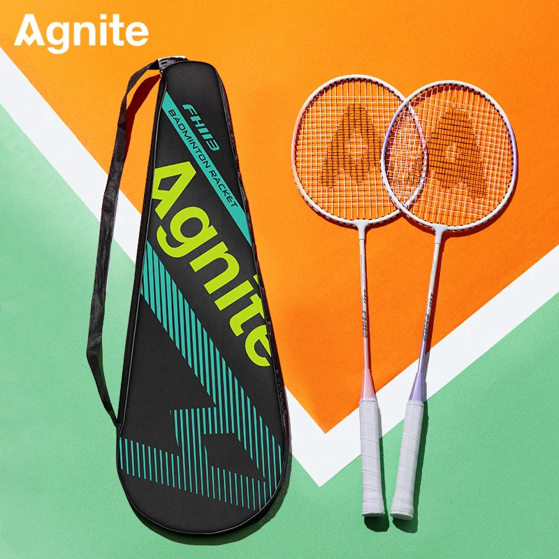 【得力】安格耐特铁合金羽毛球拍+3个羽毛球