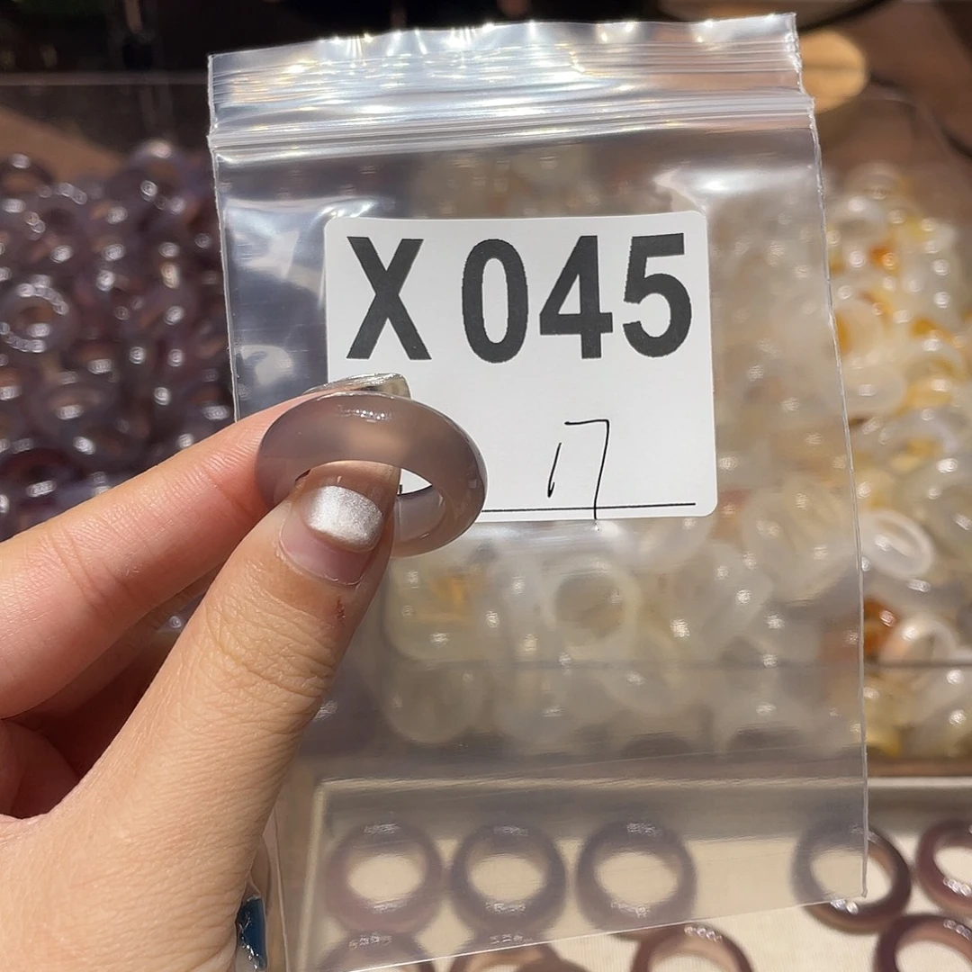 玛瑙/玉髓未镶嵌戒指045