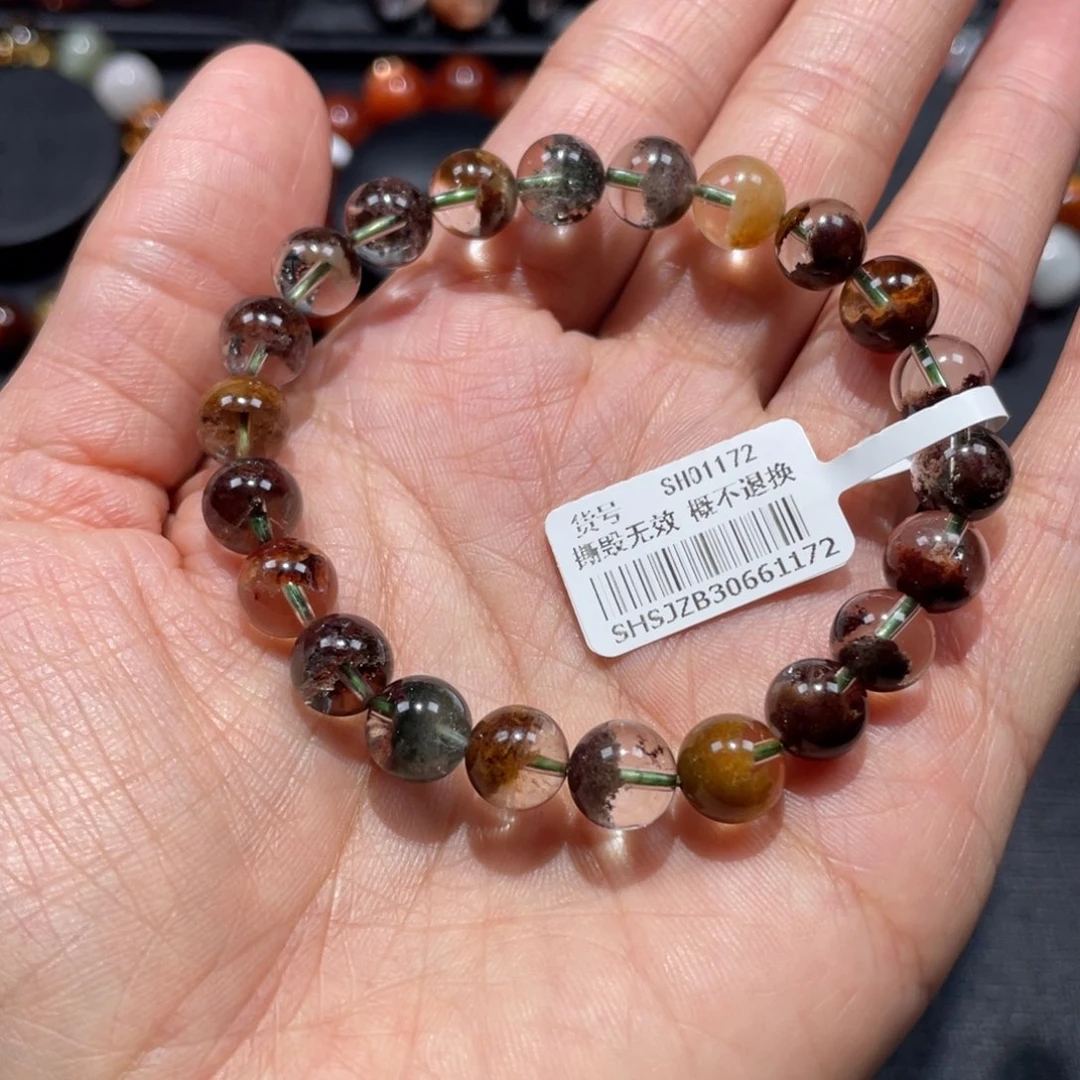 水晶手链未镶嵌四季幽灵8.5mm左右