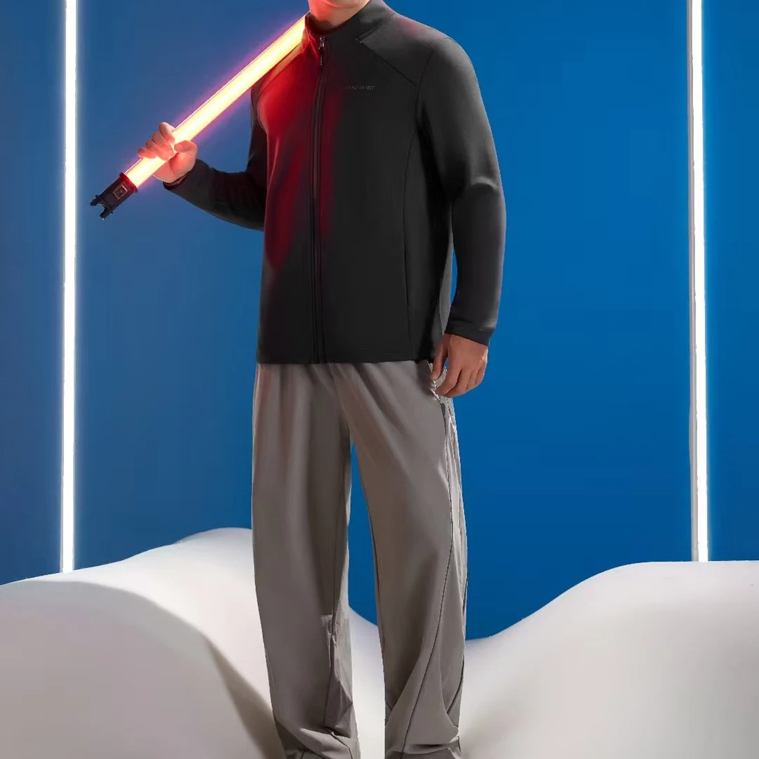 777男士星火衣短外套秋季长袖开衫立体裁剪针织外套