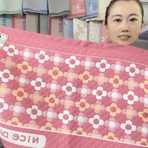 棉纱布粉色美好纯棉