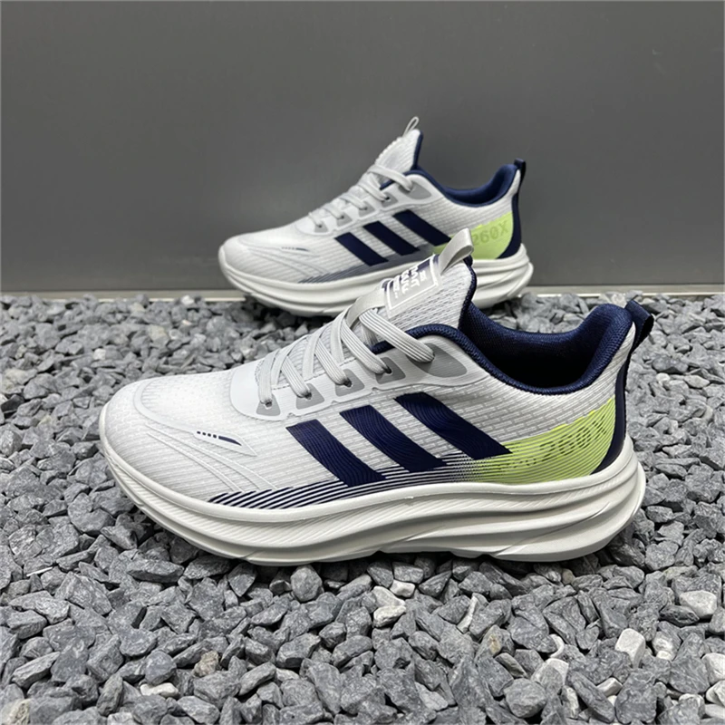 痞帅减震男鞋设计感小众纯色日常板鞋精神小伙系带圆头运动休闲鞋