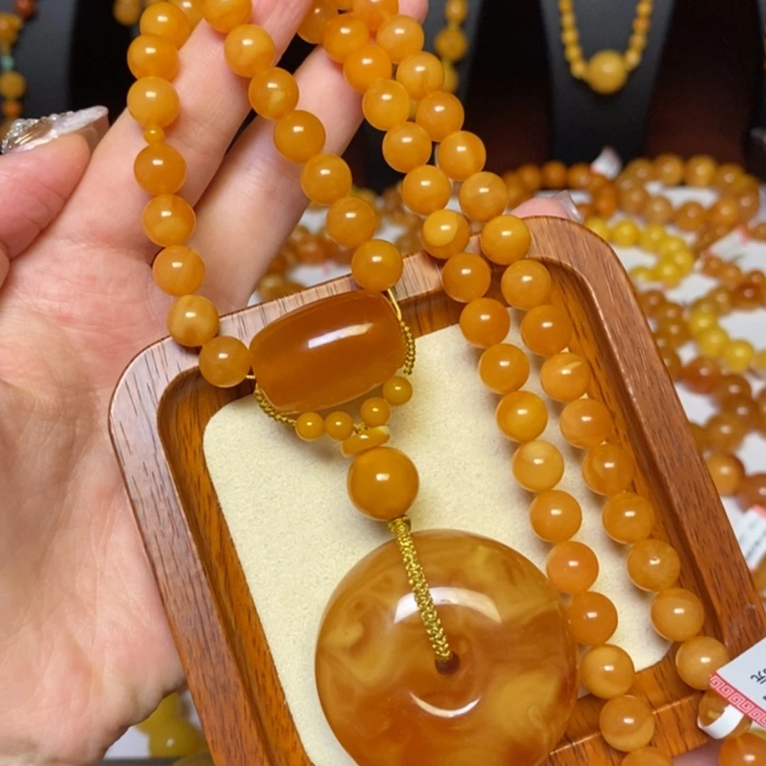 【闪购商品】蜜蜡颈饰未镶嵌项链