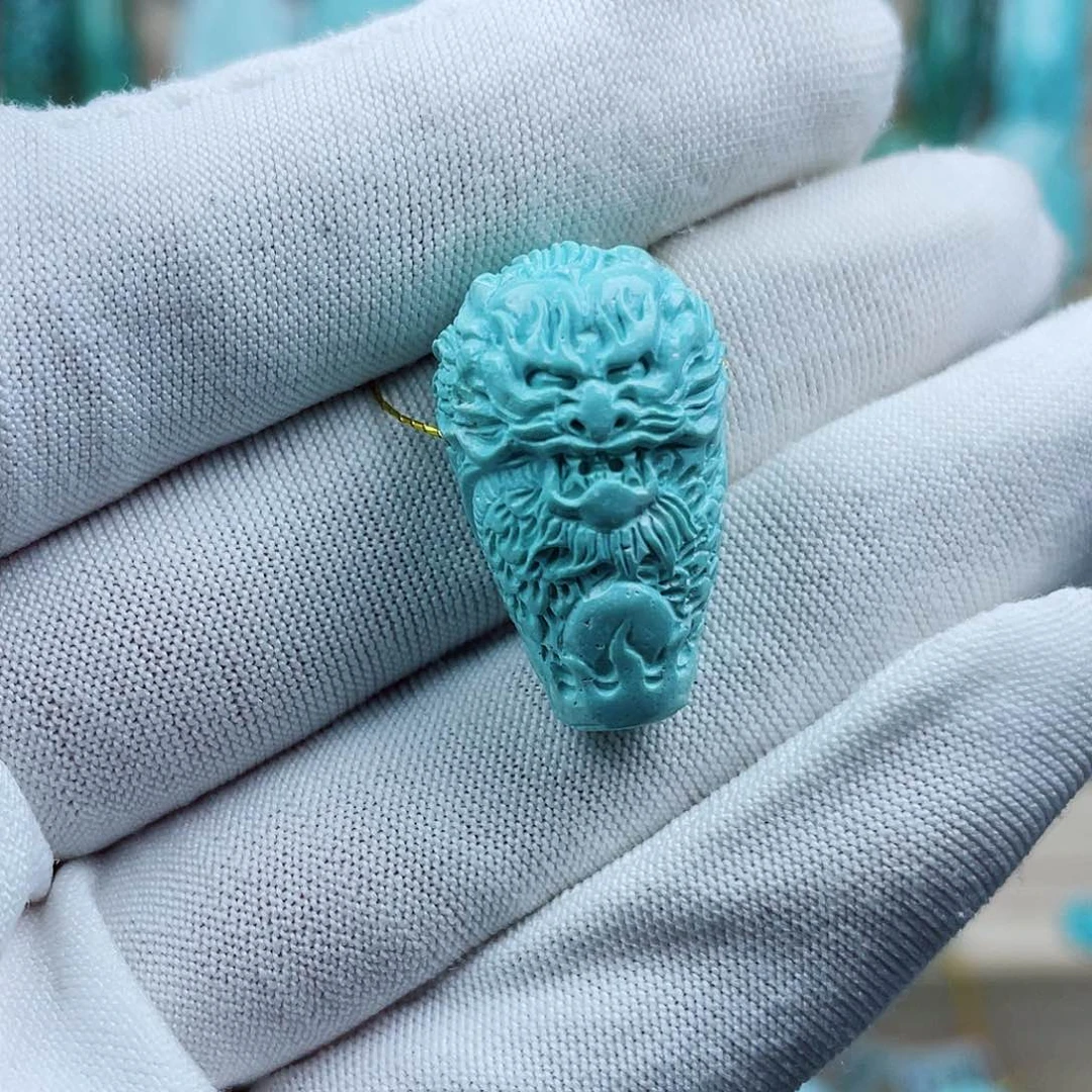 未镶嵌绿松石珠宝奇石15mm
